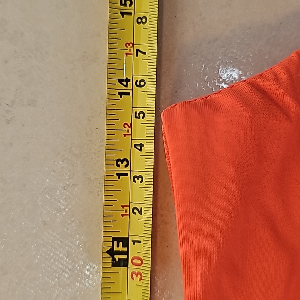 Bright Neon Orange Skort Skirt Tennis Athletic - Picture 5 of 6
